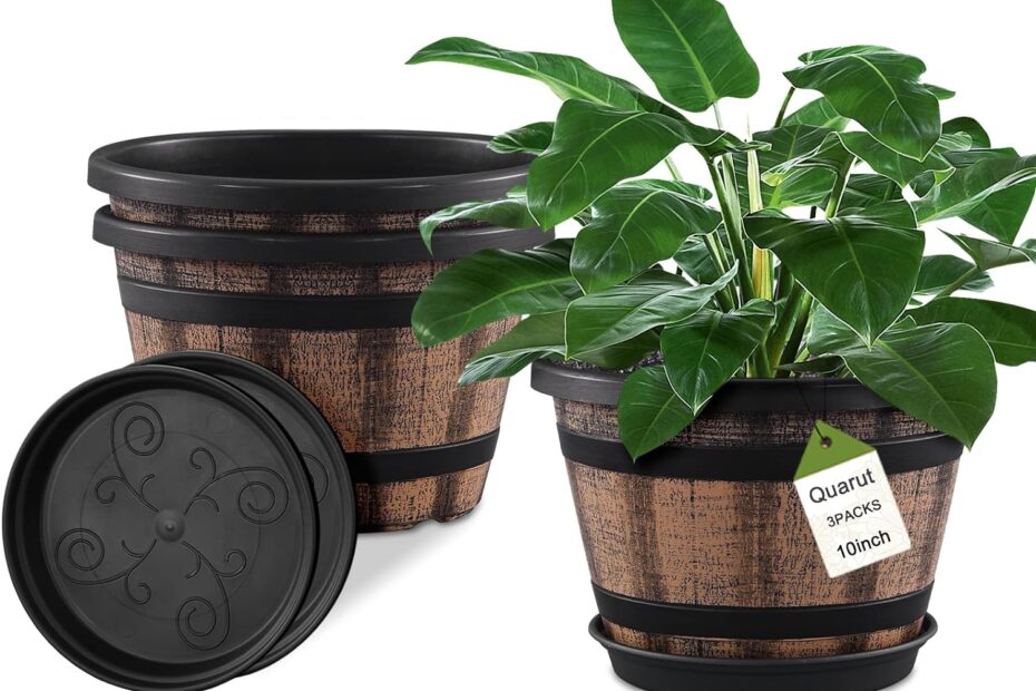 Whiskey Barrel Planters