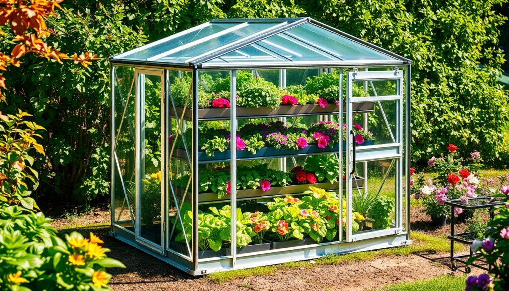 Portable Green House With Lock Wheels